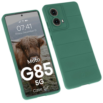 Pancerne etui Bizon Case Tur do Motorola Moto G85 5G, ciemnozielone