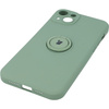 Etui Bizon Case Silicone Ring Sq do iPhone 14 Plus, jasnozielone