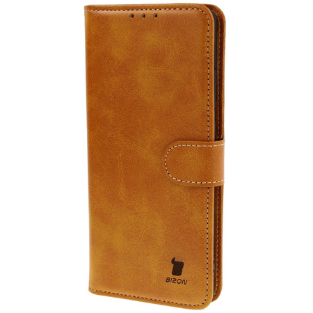 Etui z klapką Bizon Case Pocket do Motorola Moto G85 5G, brązowe