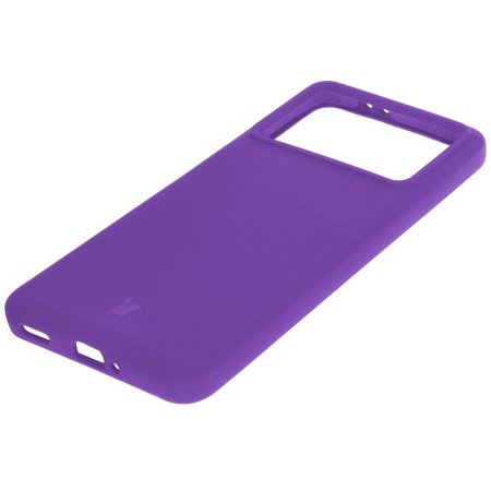 Silikonowe etui Bizon Soft Case do Xiaomi Poco F6 Pro, fioletowe