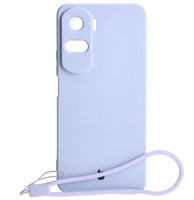 Etui Bizon Case Silicone do Honor 90 Lite, jasnofioletowe