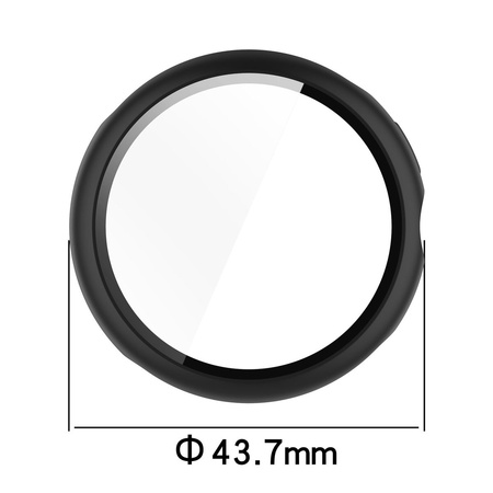 Etui ze szkłem do zegarka Bizon Case+Glass Watch do Google Pixel Watch 3 41mm, czarne