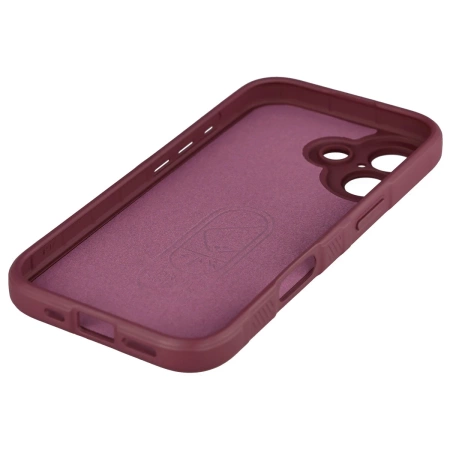 Pancerne etui Bizon Case Tur do iPhone 17, burgundowe