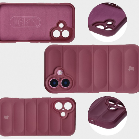 Pancerne etui Bizon Case Tur do iPhone 16 Plus, ciemnofioletowe