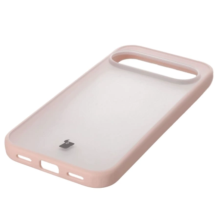 Etui Bizon Case Angelo do Pixel 10 / 10 Pro, półprzezroczyste z różową ramką