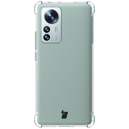 Etui + 2x folia + obiektyw Bizon Case Clear Pack do Xiaomi 12 Pro, przezroczyste