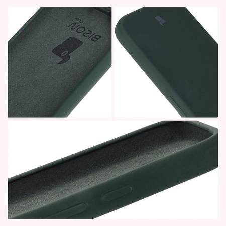 Silikonowe etui Bizon Soft Case do Google Pixel 9a, ciemnozielone