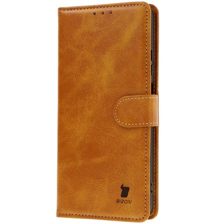Etui z klapką Bizon Case Pocket do Motorola Moto G35 5G, brązowe