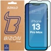 Szkło hartowane Bizon Glass Edge Duo do iPhone 13 Pro Max, czarna ramka, 2 sztuki