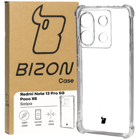 Elastyczne etui Bizon Case Salpa do Xiaomi Poco X6 / Xiaomi Redmi Note 13 Pro 5G, przezroczyste