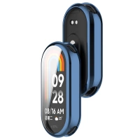 Etui z osłoną ekranu Bizon Case Watch Felipe do Xiaomi Smart Band 10, niebieskie