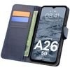 Etui z klapką Bizon Case Pocket do Galaxy A26 5G, granatowe