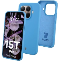 Silikonowe etui Bizon Soft Case do Xiaomi 15T Pro, niebieskie