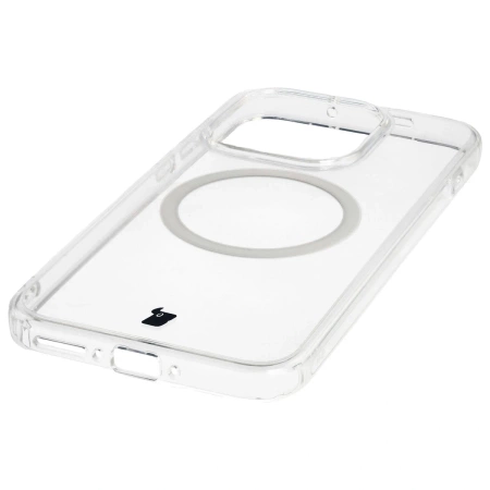 Etui z pierścieniem magnetycznym Bizon Case CrystalO do OnePlus 15, przezroczyste