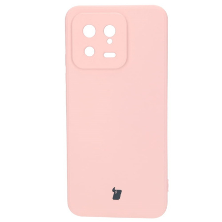 Etui Bizon Case Silicone Sq do Xiaomi 13, jasnoróżowe