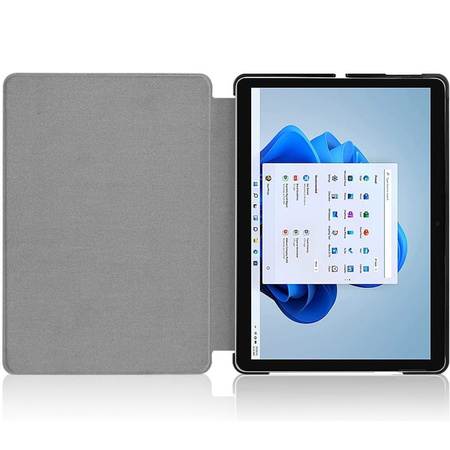 Etui Bizon Case Tab Croc do Microsoft Surface Pro 8, ciemnozielone