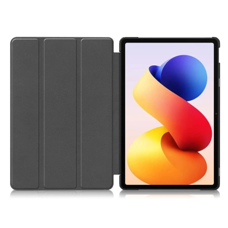 Etui z klapką Bizon Case Tab Croc do Xiaomi POCO Pad M1 / Redmi Pad 2 Pro, szare