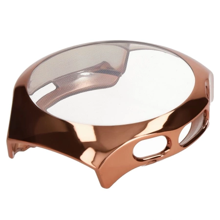 Etui z osłoną ekranu Bizon Case Watch Felipe do Huawei Watch 5 46mm, różowozłote