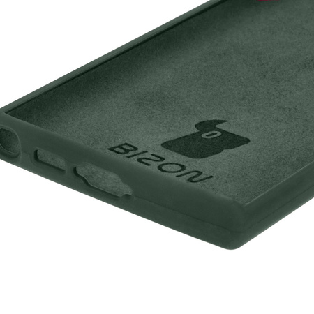 Silikonowe etui Bizon Soft Case do Galaxy S23 Ultra, ciemnozielone
