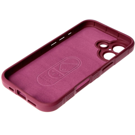 Pancerne etui Bizon Case Tur do iPhone 16, ciemnofioletowe