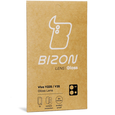 Szkło na aparat Bizon Glass Silk Lens dla Vivo Y22s / Y35, 2 sztuki