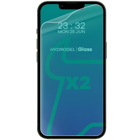 Folia hydrożelowa na ekran Bizon Glass Hydrogel Front Duo do iPhone 13 Mini, 2 sztuki