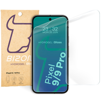 Folia hydrożelowa na ekran Bizon Glass Hydrogel Front do Google Pixel 9/9 Pro, 2 sztuki