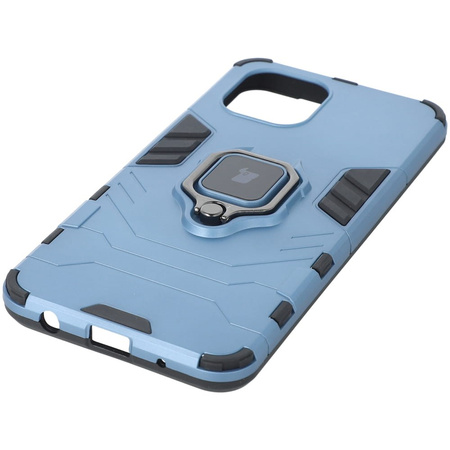 Etui Bizon Case Armor Ring do Redmi A1, niebieskie
