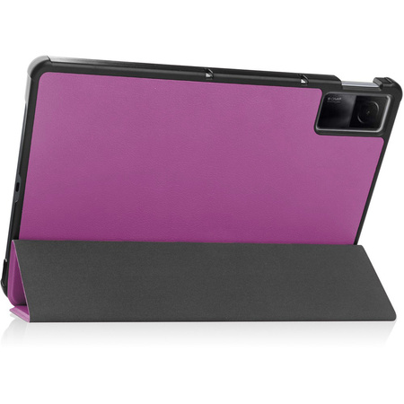 Etui Bizon Case Tab Croc do Xiaomi Redmi Pad 10.6 2022, ciemnofioletowe