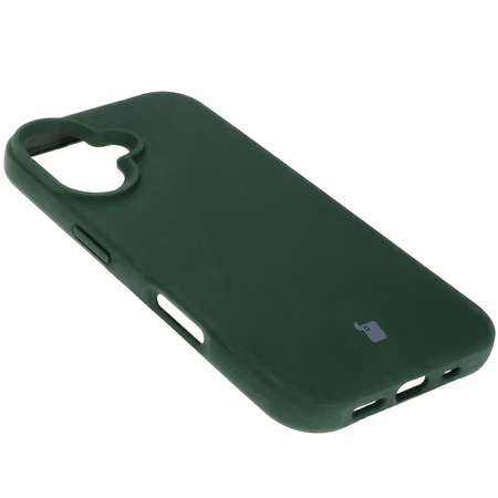 Silikonowe etui Bizon Soft Case do iPhone 16, ciemnozielone