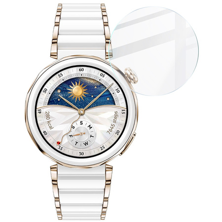 Szkło hartowane na ekran Bizon Glass Watch Clear do Huawei Watch GT 5 Pro 42 mm
