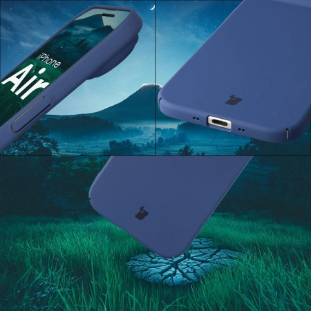 Etui Bizon Case Łupka do iPhone Air, niebieskie