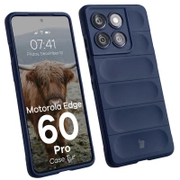 Pancerne etui Bizon Case Tur do Motorola Edge 60 Pro, granatowe