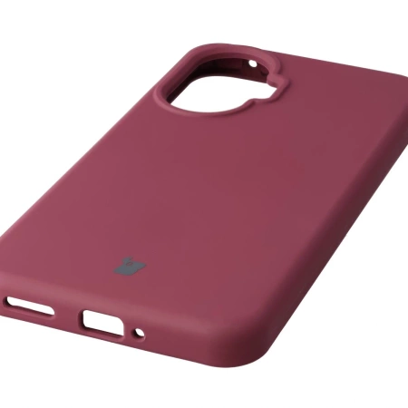 Silikonowe etui Bizon Soft Case do Xiaomi POCO F7, ciemnofioletowe