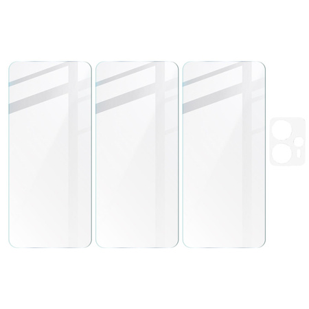 3x Szkło + szybka na aparat BIZON Clear 2 do Moto G13/G23 4G