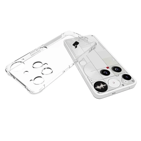 Elastyczne etui + 2x szkło hartowane Bizon Case Clear Pack do Nothing Phone (3)