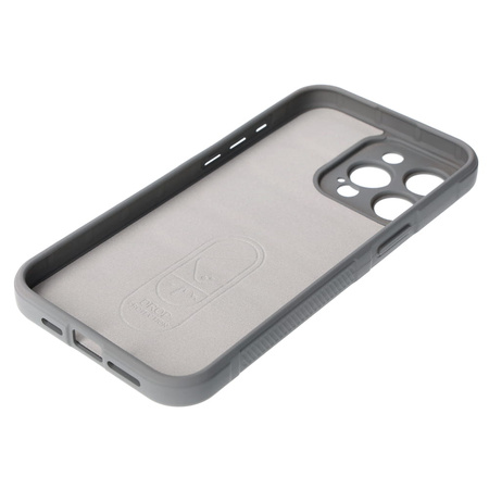 Pancerne etui Bizon Case Tur do iPhone 15 Pro Max, jasnoszare