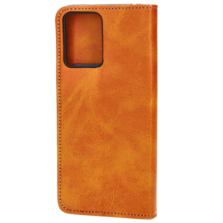 Etui z klapką Bizon Case Pocket Pro do Xiaomi Redmi Note 12 5G / Xiaomi Poco X5, brązowe