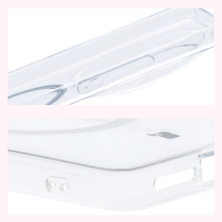 Etui z pierścieniem magnetycznym Bizon Case CrystalO do Xiaomi 15 Ultra, przezroczyste