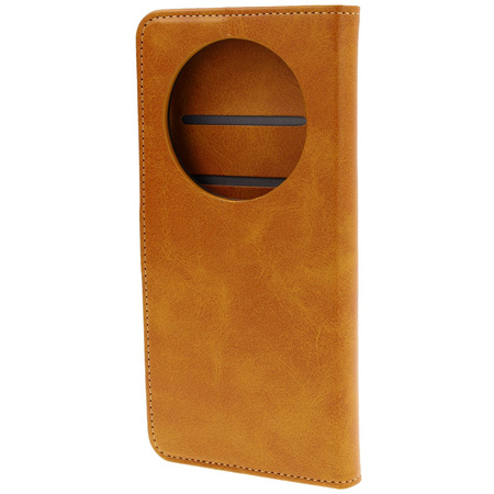 Etui z klapką Bizon Case Pocket do Xiaomi Redmi 14C 4G, brązowe