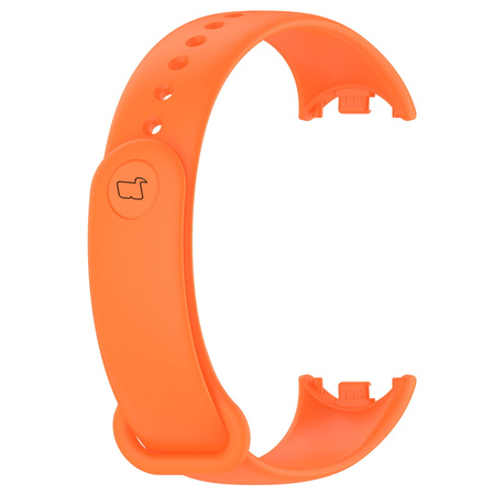Pasek Bizon Strap Watch Dots do Xiaomi Mi Smart Band 8, pomarańczowy