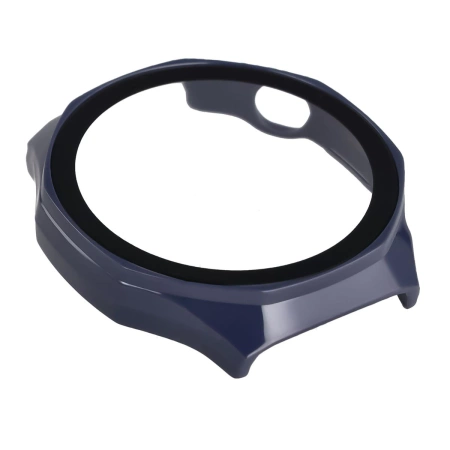 Etui ze szkłem do zegarka Bizon Case Watch Adamo do Huawei Watch GT6 Pro 46 mm, niebieskie