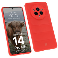 Pancerne etui Bizon Case Tur do Realme 14 Pro 5G, czerwone