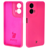 Silikonowe etui Bizon Soft Case do Motorola Moto G24 / G24 Power, neonowo-różowe