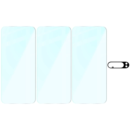 3x Szkło hartowane + szybka na aparat Bizon Glass Clear Pack do Google Pixel 10 Pro XL