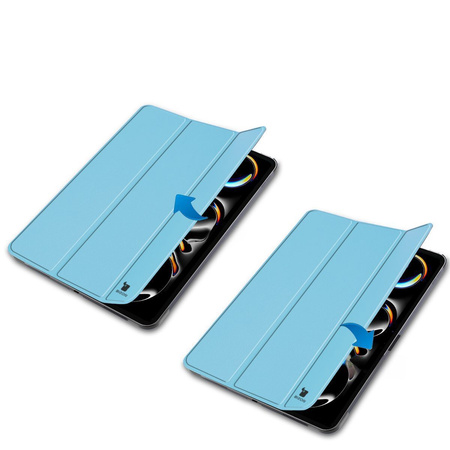 Etui Bizon Case Tab Croc do iPad Pro 11" 2025 / 2024, błęktine