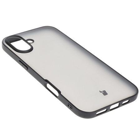Etui Bizon Case Angelo do iPhone 16 Plus, przydymione z czarną ramką