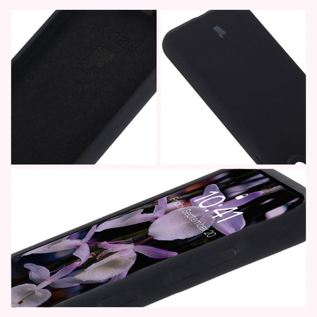 Silikonowe etui Bizon Soft Case do Galaxy A56 5G, czarne