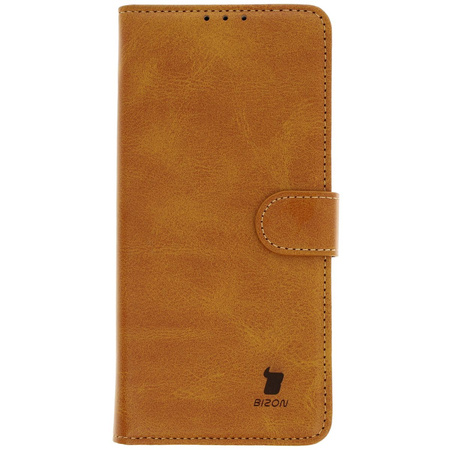 Etui z klapką Bizon Case Pocket do Motorola Moto G55 5G, brązowe