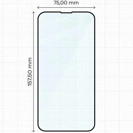 Szkło hartowane Bizon Glass Edge Duo do iPhone 13 Pro Max, czarna ramka, 2 sztuki